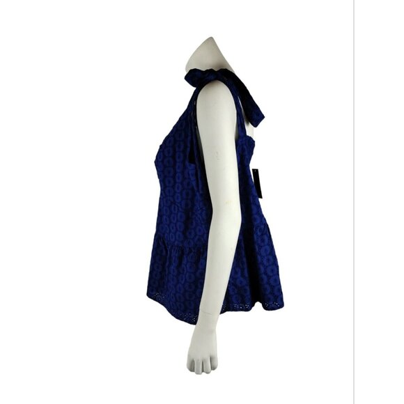 Sofia Jeans Womens 3X Blue Peplum Tank Top New with Tags - Picture 8 of 11